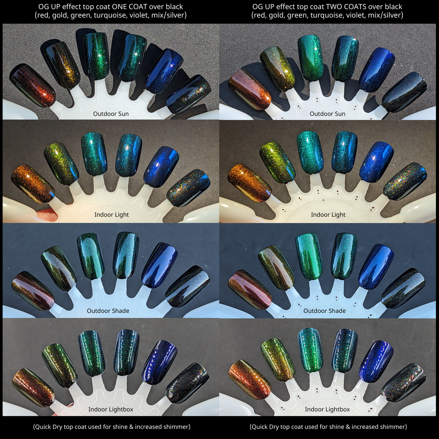 Fwaygo & Friends - OG UP (unicorn pee) - colorshifting/multichrome shimmer toppers