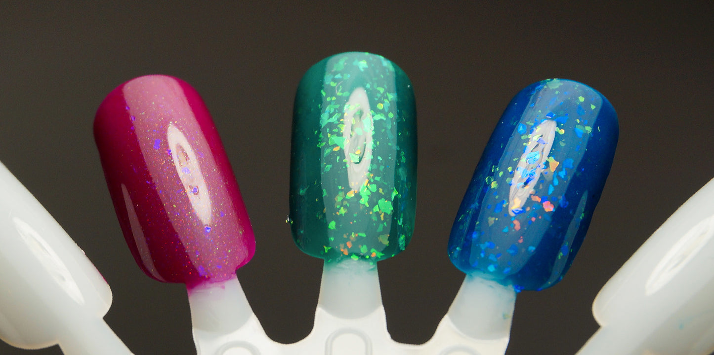 Sangreal - OG UP - raspberry red UP shimmer & violet colorshifting flakies