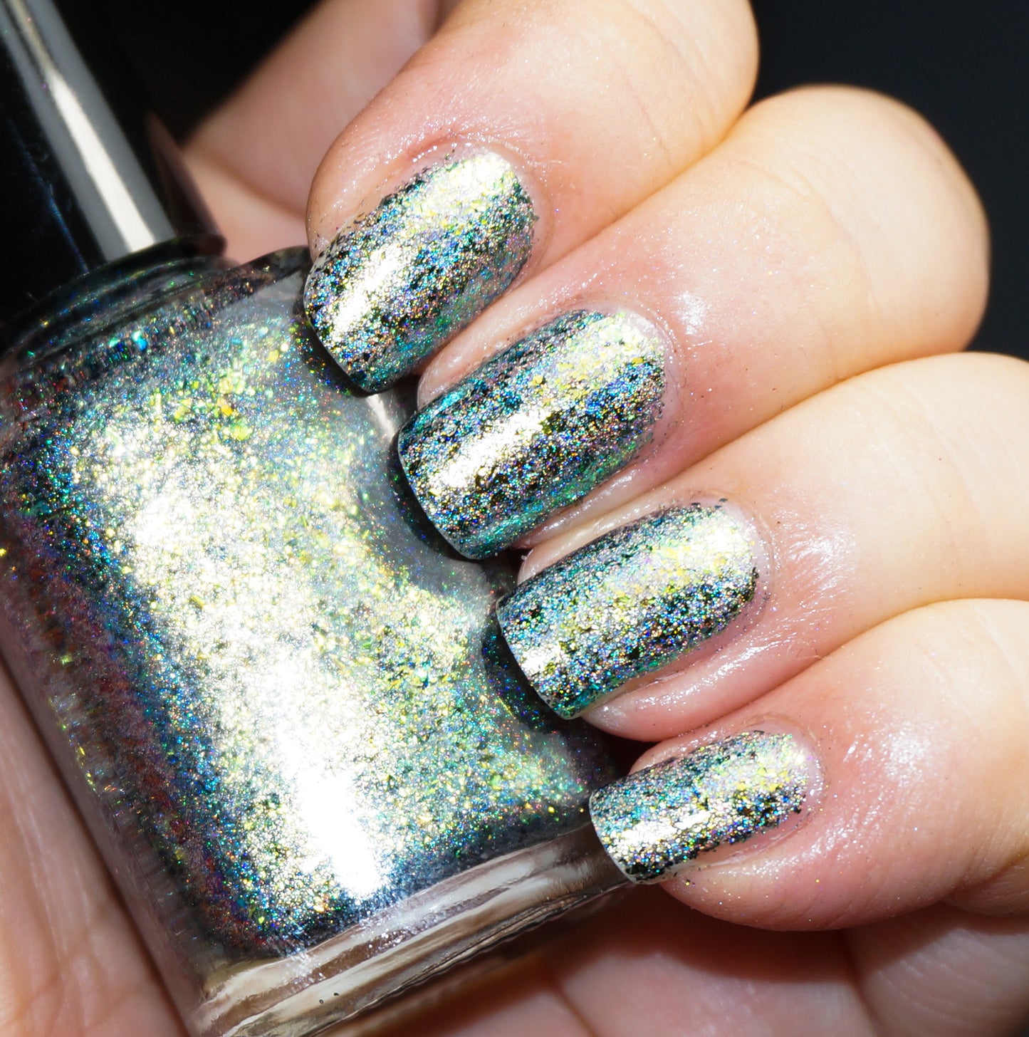 A Greener World (HOLO) - gold-green/green/blue mega chrome flakie