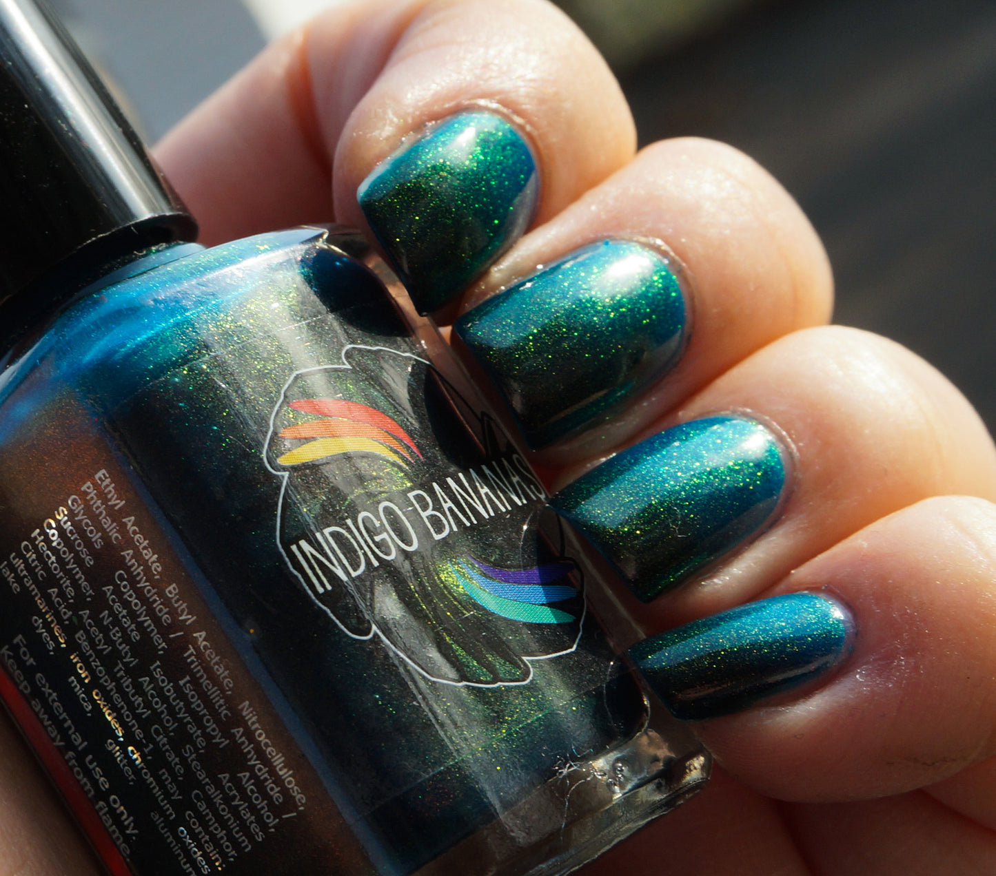 Dark Star (D) - blackened teal OG UP shimmer ('unicorn pee')