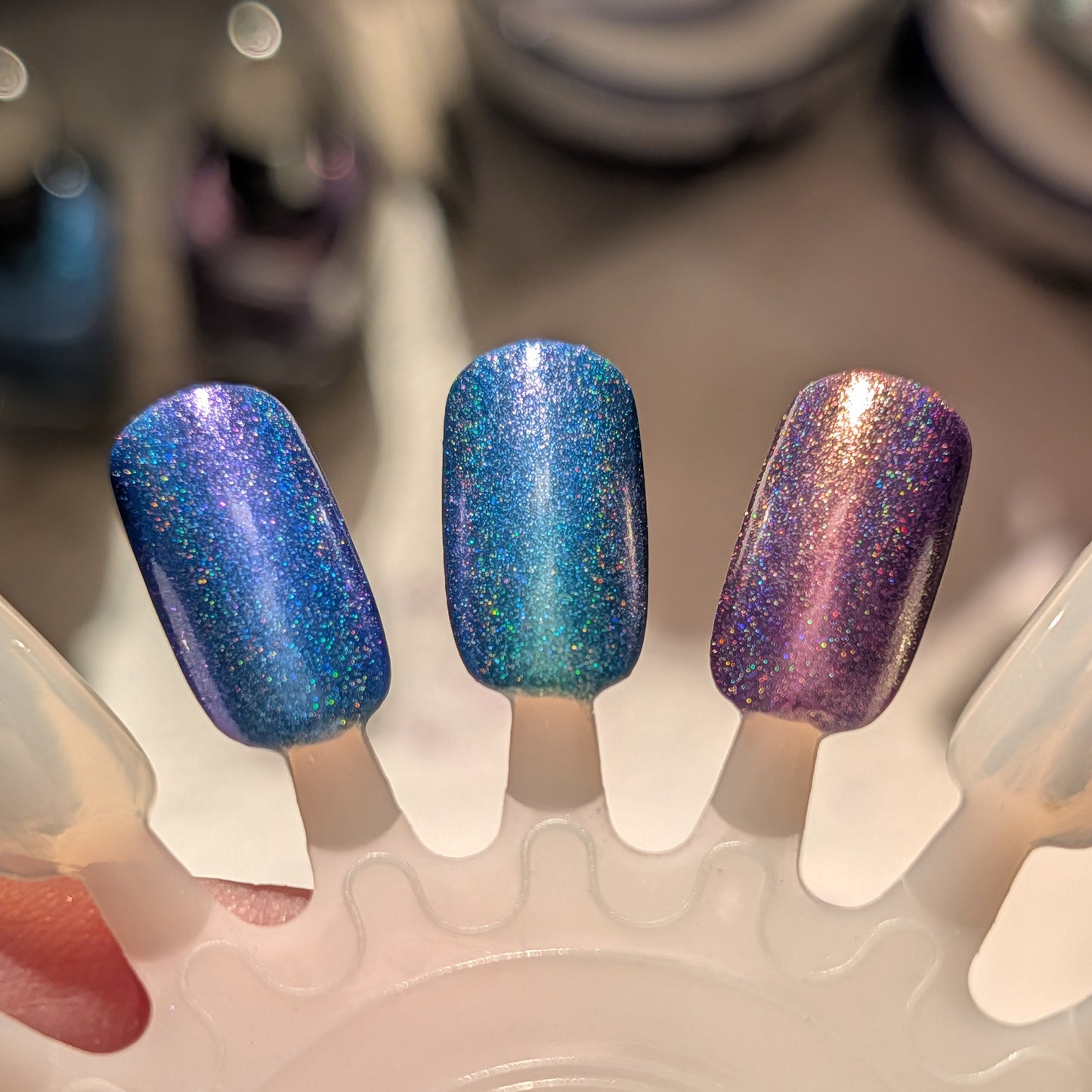 Purple Haze - purple-pink-gold multichrome holographic shimmer