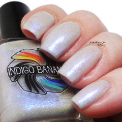 Long Time to be Gone - pale grey - shimmer mix (w/ Auroras) - glow in the dark - matte